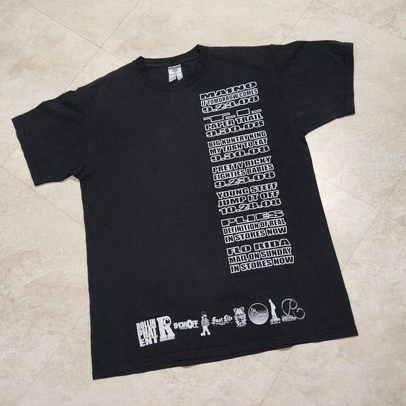 Atlantic Street AS Music T Shirt Mens L Large Flo Rida Big Kuntry Concert Tour - Picture 5 of 9